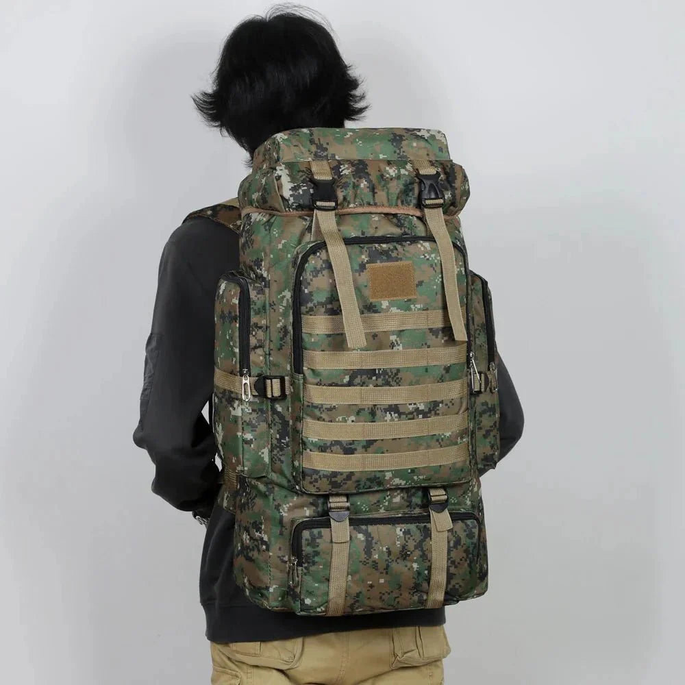 Sac à dos de randonnée robuste en toile