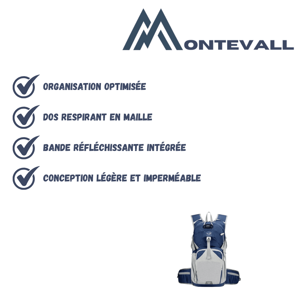 Sac à dos imperméable léger pour activités outdoor et cyclisme
