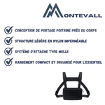 Sac de poitrine léger imperméable en nylon
