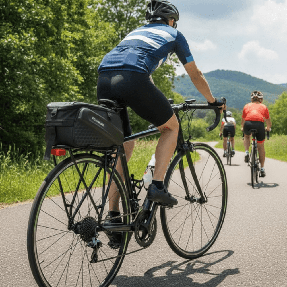 Sacoche de vélo rigide imperméable 25L pour porte-bagages